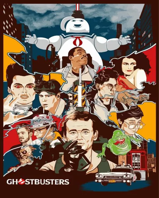 Ghostbusters Poster Diamond Painting Ghostbusters Poster Diamond Painting
