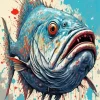 Giant Bluefish Diamond Painting