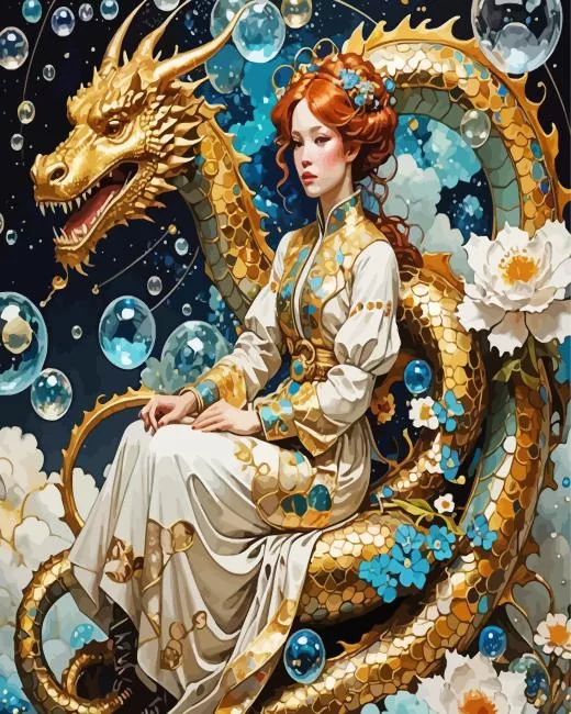 Giant Dragon and Girl Diamond Painting Giant Dragon and Girl Diamond Painting