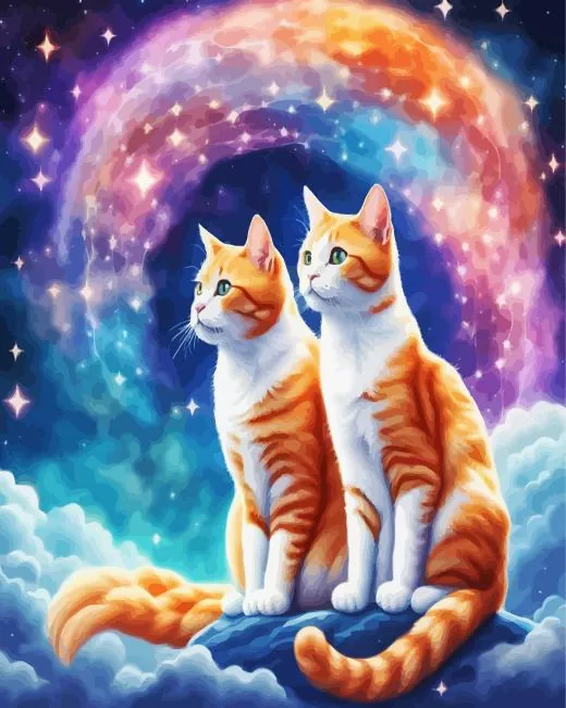 Ginger Cats in Space Diamond Painting Ginger Cats in Space Diamond Painting
