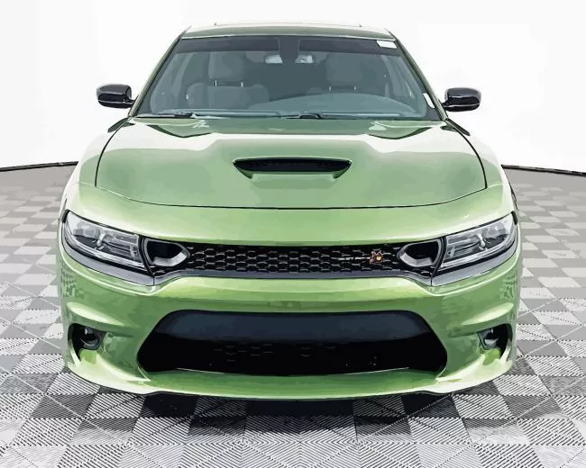 Green Charger Diamond Painting Green Charger Diamond Painting