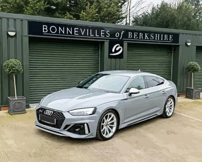 Grey Audi RS5 Diamond Painting Grey Audi RS5 Diamond Painting