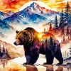 Grizzly Bear Diamond Painting