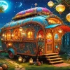 Gypsy Caravan Night Diamond Painting