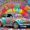 Hippie Car Diamond Painting