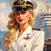 Lady Ship Captain Diamond Painting