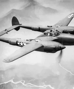 Lockheed P 38 Lightning Diamond Painting