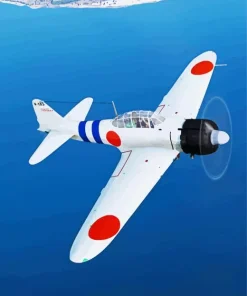 Mitsubishi A6M Zero Diamond Painting