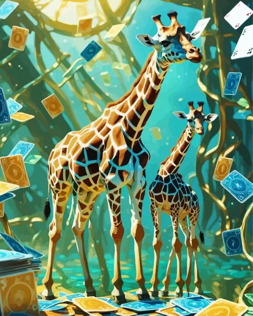 Mom and Baby Giraffe Diamond Painting Mom and Baby Giraffe Diamond Painting