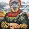 Mona Lisa Monkey Diamond Painting