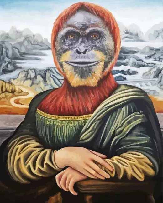 Mona Lisa Monkey Diamond Painting Mona Lisa Monkey Diamond Painting