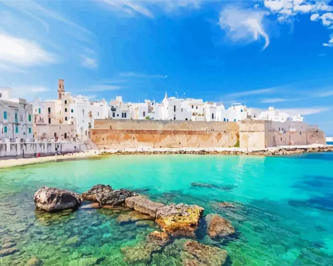 Monopoli Italy Diamond Painting Monopoli Italy Diamond Painting