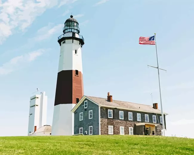Montauk Museum Diamond Painting Montauk Museum Diamond Painting