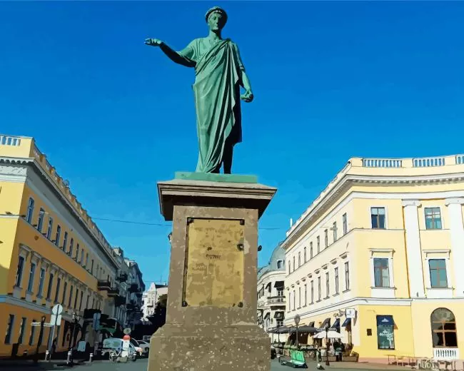 Monument to Duke of Richelieu Diamond Painting Monument to Duke of Richelieu Diamond Painting