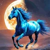 Moon and Horse Diamond Painting