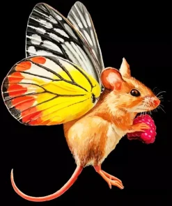 Moose and Butterfly Diamond Painting