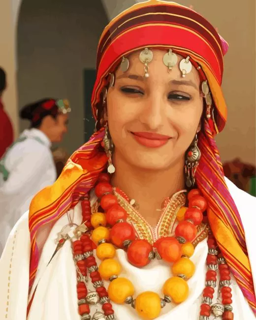 Moroccan Amazigh Woman Diamond Painting Moroccan Amazigh Woman Diamond Painting