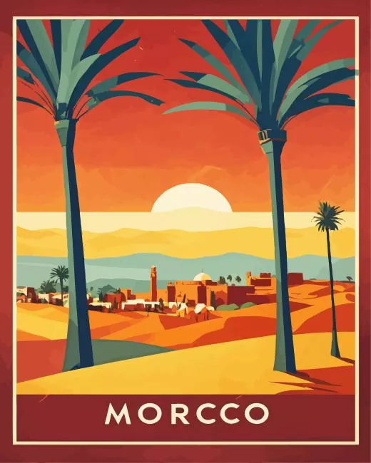 Moroccan Illustration Diamond Painting Moroccan Illustration Diamond Painting