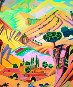 Mottled Landscape Diamond Painting