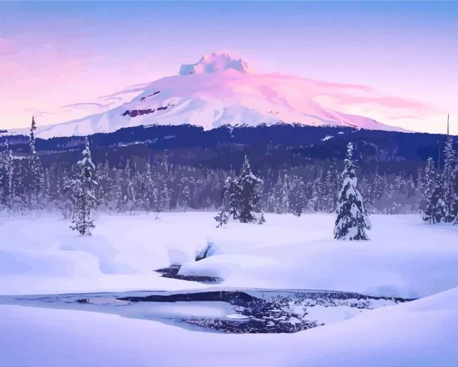 Mount Hood Diamond Painting Mount Hood Diamond Painting