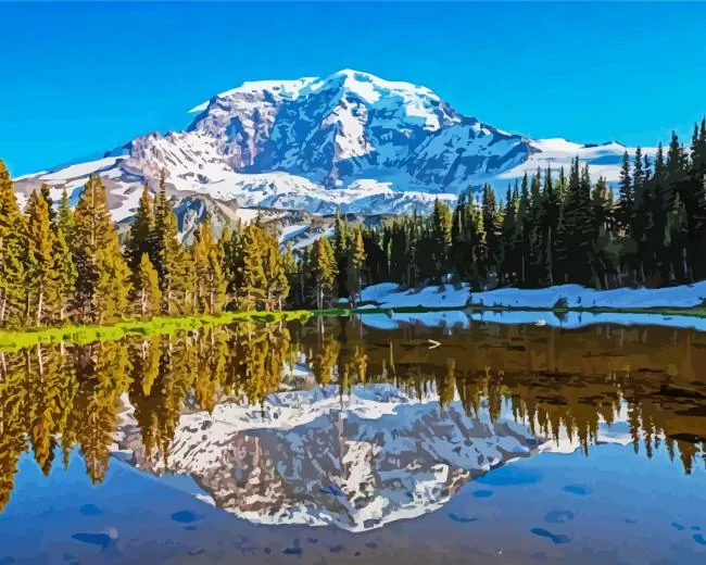 Mount Rainier Diamond Painting Mount Rainier Diamond Painting