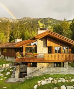 Mountain House Diamond Painting