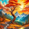 Mountain Sunset Diamond Painting