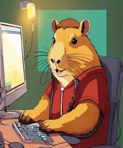 Mr Wombat Diamond Painting