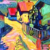 Murnau Street with Women Diamond Painting