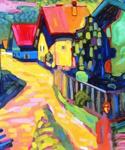 Murnau Street with Women Diamond Painting