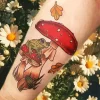 Mushroom Tattoo Diamond Painting