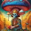 Mushroom and Skull Diamond Painting