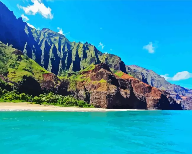 Na Pali Coast Diamond Painting Na Pali Coast Diamond Painting
