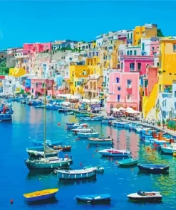 Naples Colorful Houses Diamond Painting
