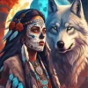 Native American Girl Diamond Painting