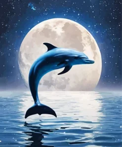Night Dolphin Diamond Painting