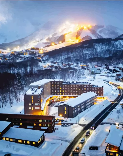 Niseko Town Diamond Painting Niseko Town Diamond Painting