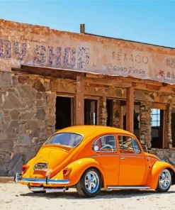 Orange Beetle Diamond Painting