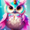 Owl Unicorn Diamond Painting
