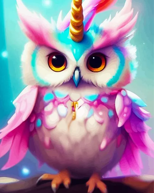Owl Unicorn Diamond Painting Owl Unicorn Diamond Painting