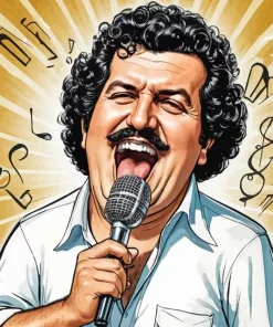 Pablo Escobar Caricature Diamond Painting