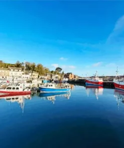 Padstow Harbour Boats Diamond Painting