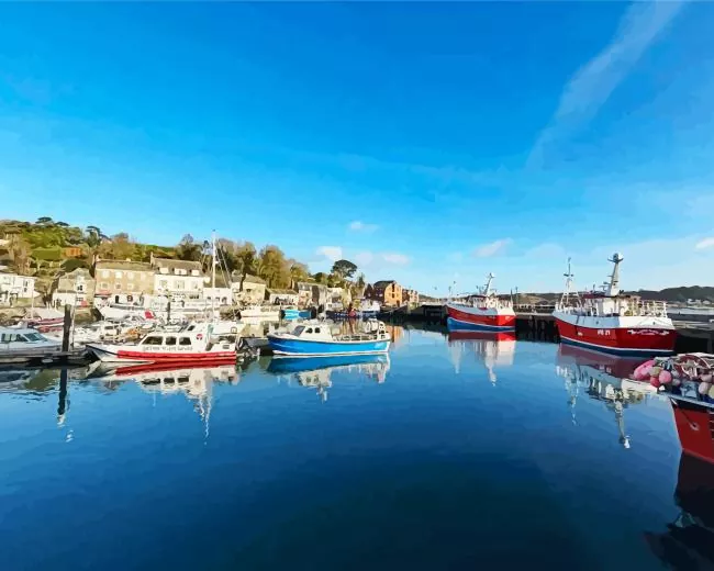 Padstow Harbour Boats Diamond Painting Padstow Harbour Boats Diamond Painting