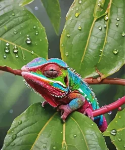 Panther Chameleon Diamond Painting