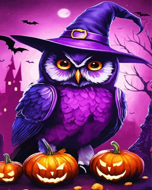 Purple Owl Diamond Painting Purple Owl Diamond Painting