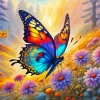 Rainbow Butterfly Art Diamond Painting