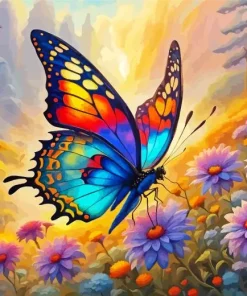 Rainbow Butterfly Art Diamond Painting