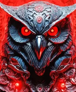 Red Eyed Owl Diamond Painting