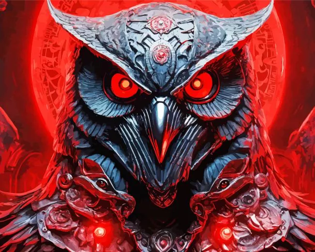 Red Eyed Owl Diamond Painting Red Eyed Owl Diamond Painting