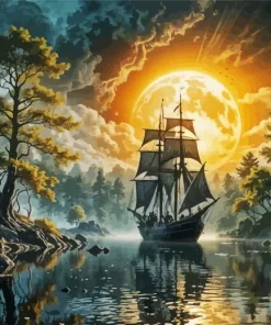 Ship Art Diamond Painting